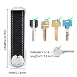 Leather Car Key Pouch Wallet Holder Chain Organizer