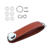 Leather Car Key Pouch Wallet Holder Chain Organizer