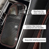 Carbon Fibre Car Key Signal Blocker Case RFID Blocking Pouch
