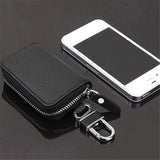 Car Key Wallet Key Holder Organizer Zipper Key Case Bag Pouch