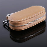 Leather Car Key Wallets Housekeeper Keys Organizer