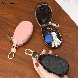 Car Key Wallets Couples Zipper Door Keys Storage Portable Multi-funct