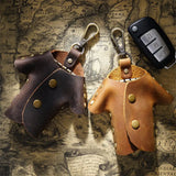 KeyChain Organizer Pouch Crazy Horse Cowhide Key Holder