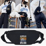 Car Printing Waist Bag Belt Men Women Sports Banana Pouch Money Phone