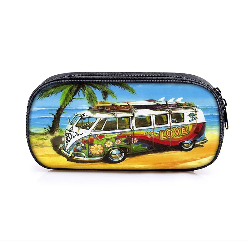 Car Truck Cosmetic Case Pencil Bag Kids Stationary Case