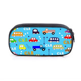 Car Truck Print Cosmetic Case Pencil Bag Kids Stationary School Supplies Gift