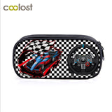 Car Truck Print Cosmetic Case Pencil Bag Kids Stationary School Supplies Gift