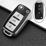 Car key case keychain wallet leather wallet keychain purse key holder