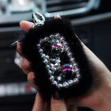 Car Key Case Universal Lady Key Protection Cover Diamond Key Case Car Keychain