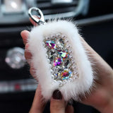 Car Key Case Universal Lady Key Protection Cover Diamond Key Case Car Keychain