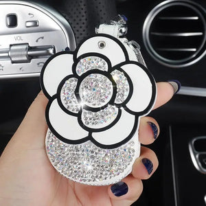 Universal Lady Car Key Protection Cover Diamond Key Case High-End Keychain