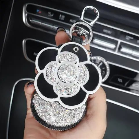 Universal Lady Car Key Protection Cover Diamond Key Case High-End Keychain