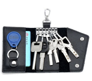 Men's Leather Key Case Holder Multifunction