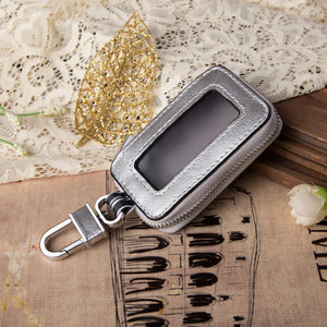 Car Leather Key Case with Zipper, Universal Key Case, Christmas Gift