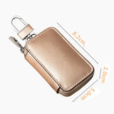 Car Leather Key Case with Zipper, Universal Key Case, Christmas Gift