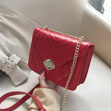 Car Line Stripe Women's Shoulder Bag Winter Business Handbag 