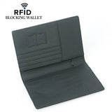 RFID Passport Cover with Carbon Fiber Microfiber and Leather