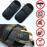 Carbon Grain RFID Blocking Faraday Pouch for Car Key Fob