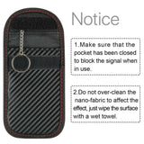Carbon Grain RFID Blocking Faraday Pouch for Car Key Fob