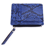 Serpentine Short Wallet Purse Card Holders Handbag Clutch for Women