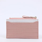 Crocodile Pattern Card Bag Women's Purse Small Fresh Wallet