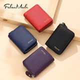 Leather Card Holder Anti Degaussing Compact Large Capacity Card Bag