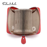 Leather Card Holder Anti Degaussing Compact Large Capacity Card Bag