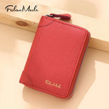 Leather Card Holder Anti Degaussing Compact Large Capacity Card Bag