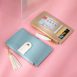 Xiaoqingxinliusu Card Bag Mini Wallet Women's Version Contrast Splicing