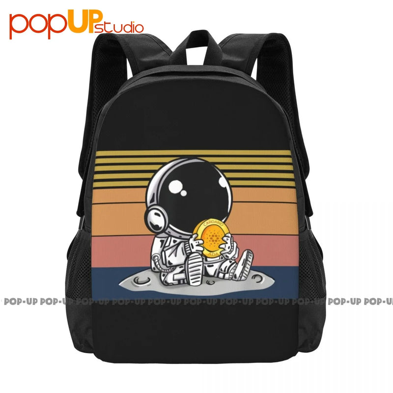 Cardano Baby Moon Astronaut Backpack Large Capacity Schoolbag Storage Bag