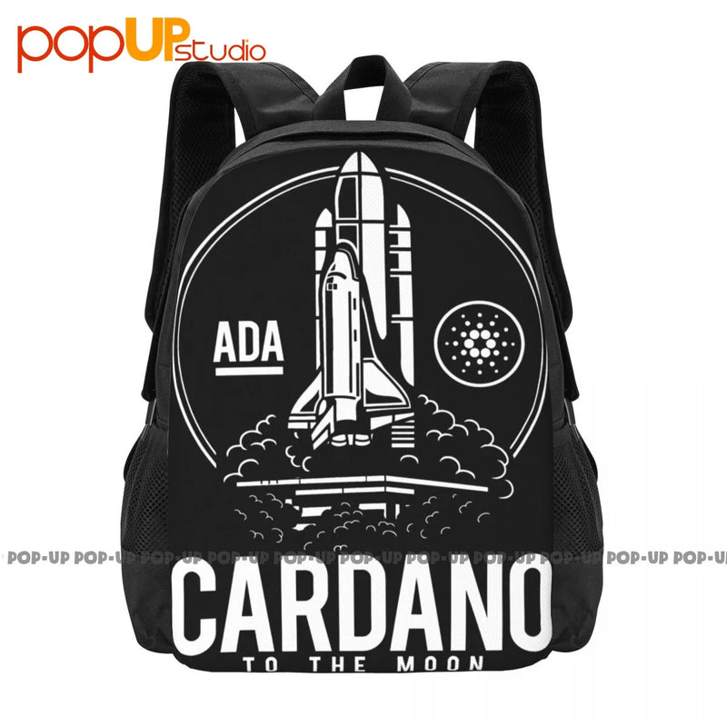 Cardano To The Moon-Btc Ada-Bitcoin Backpack Large Capacity