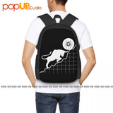 Cardano To The Moon Hold Backpack Large Capacity Travel Beach Bag Gymnast Bag