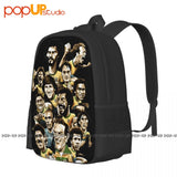 Brazil 1982 Football Caricature Gym Tote Bag