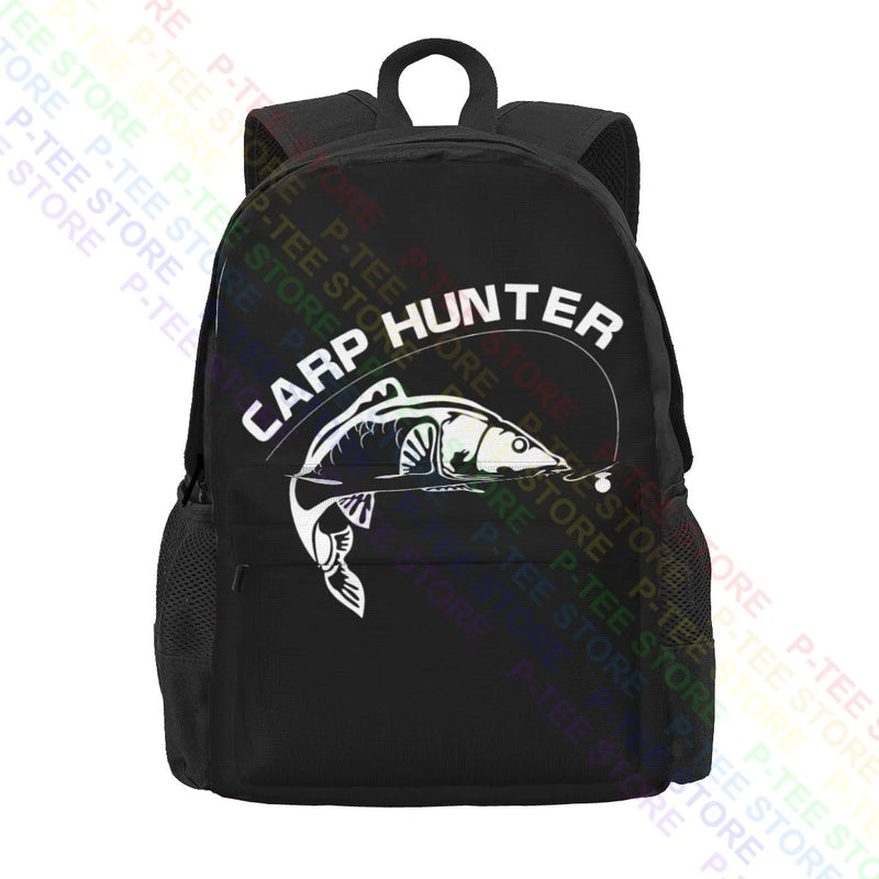 Carp Hunter Fisherman Angler Adult Fish Carp Coarse Large Capacity Backpack