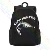 Carp Hunter Fisherman Angler Adult Fish Carp Coarse Large Capacity Backpack
