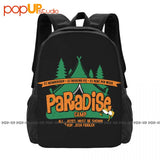 Paradise Camp Backpack Large Capacity Bookbag Swimming Storage Bag