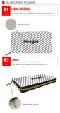 African Girl Pattern Long Wallets Zipper Clutch Bag Credit Card Holder