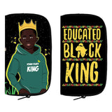 Afro Boy Crown Print Wallet Africa King Purse