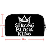 Afro Boy Crown Print Wallet Africa King Purse