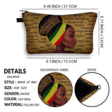 Afro Girls Pattern Cosmetic Bag - God Says You Are