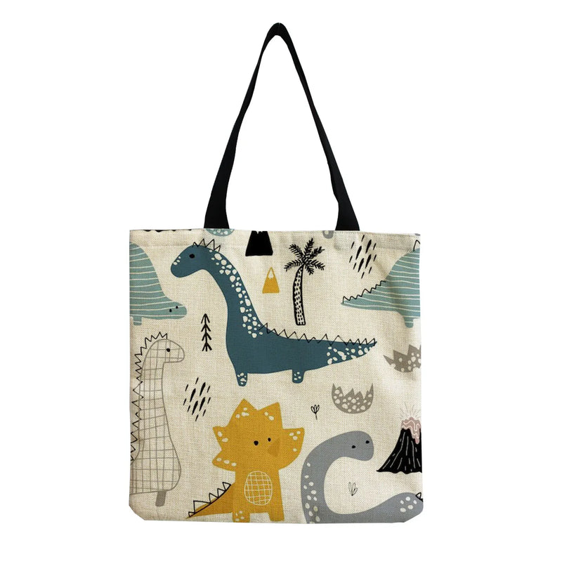 Dinosaur Tote Bag Outdoor Travel Handbag Women's Bags