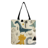 Dinosaur Tote Bag Outdoor Travel Handbag Women's Bags