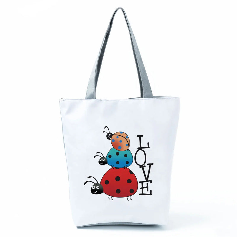 Cartoon Bee Tote Beach Travel Shoulder Bag
