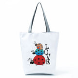 Cartoon Bee Tote Beach Travel Shoulder Bag
