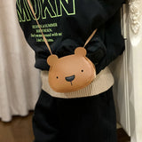 Cute Bunny PU Leather Shoulder Bag for Girls