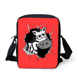 Cartoon Animal Style Pattern Teenager Kids Messenger Bag Casual Cross-body Bags
