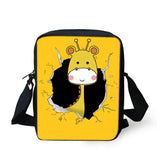 Cartoon Animal Style Pattern Teenager Kids Messenger Bag Casual Cross-body Bags