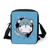 Cartoon Animal Style Pattern Teenager Kids Messenger Bag Casual Cross-body Bags