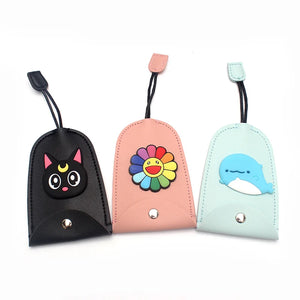 Cartoon Animals Key Bag PU Leather Key Wallet Housekeepers Key Holder Case