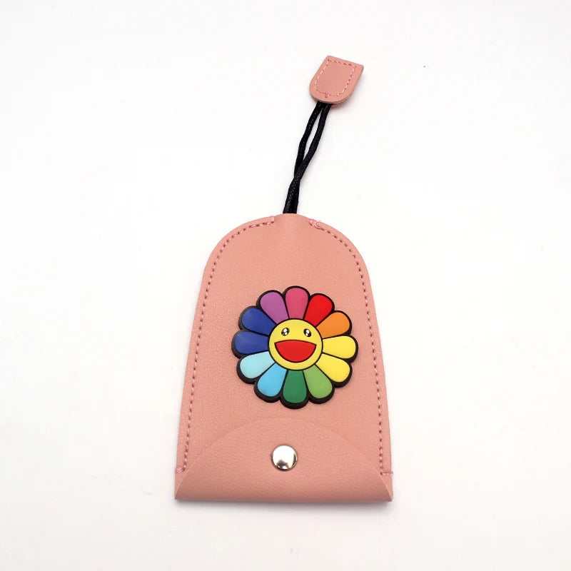 Cartoon Animals Key Bag PU Leather Key Wallet Housekeepers Key Holder Case
